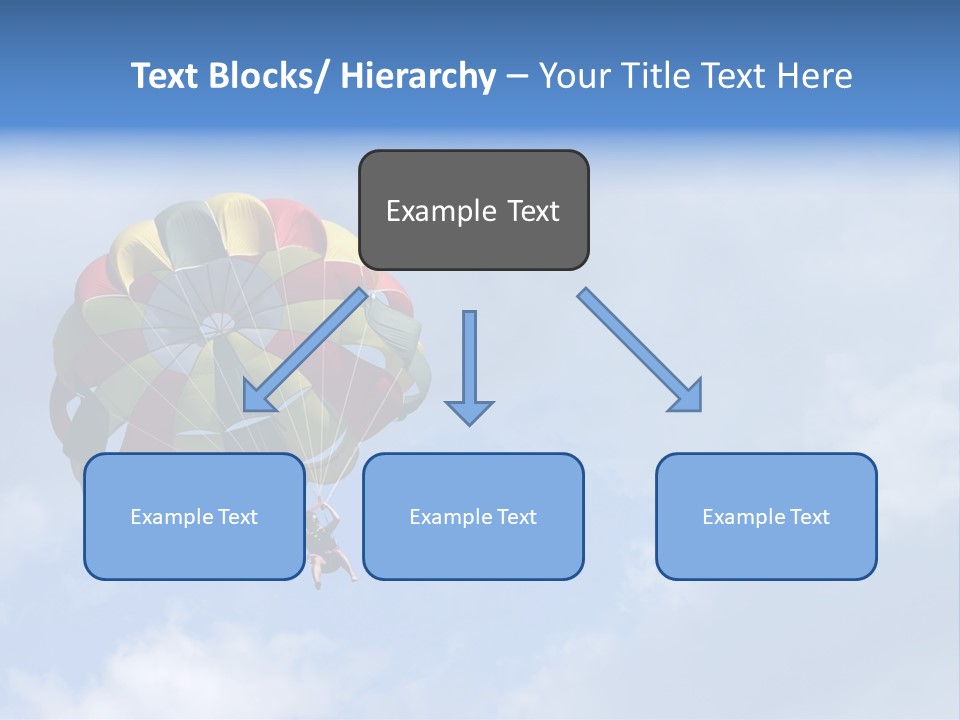 A Colorful Hot Air Balloon In The Sky PowerPoint Template