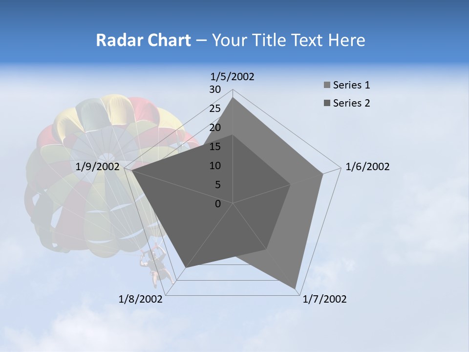 A Colorful Hot Air Balloon In The Sky PowerPoint Template