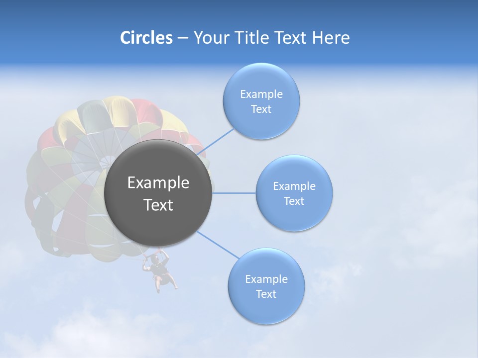 A Colorful Hot Air Balloon In The Sky PowerPoint Template