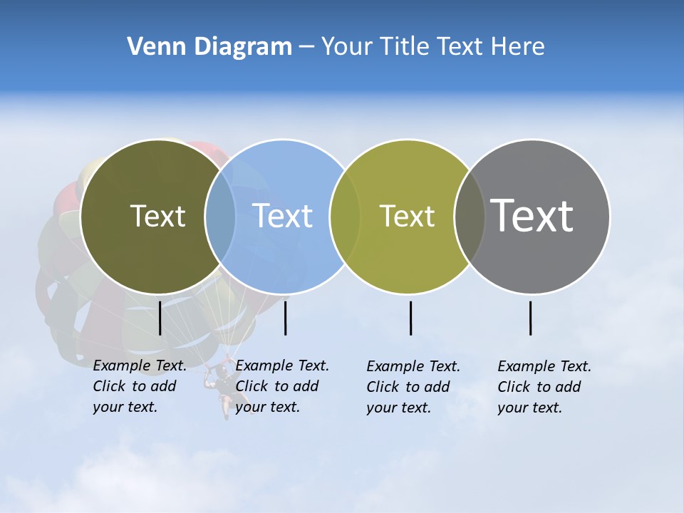 A Colorful Hot Air Balloon In The Sky PowerPoint Template