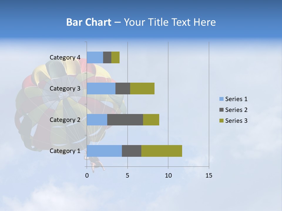 A Colorful Hot Air Balloon In The Sky PowerPoint Template