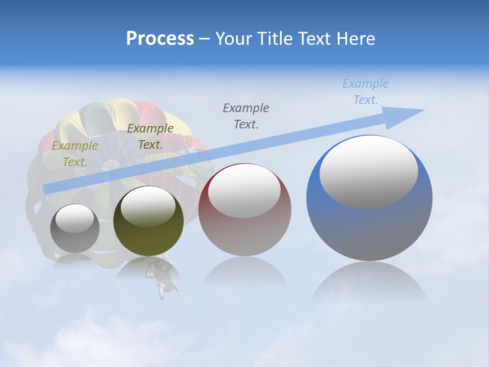 A Colorful Hot Air Balloon In The Sky PowerPoint Template