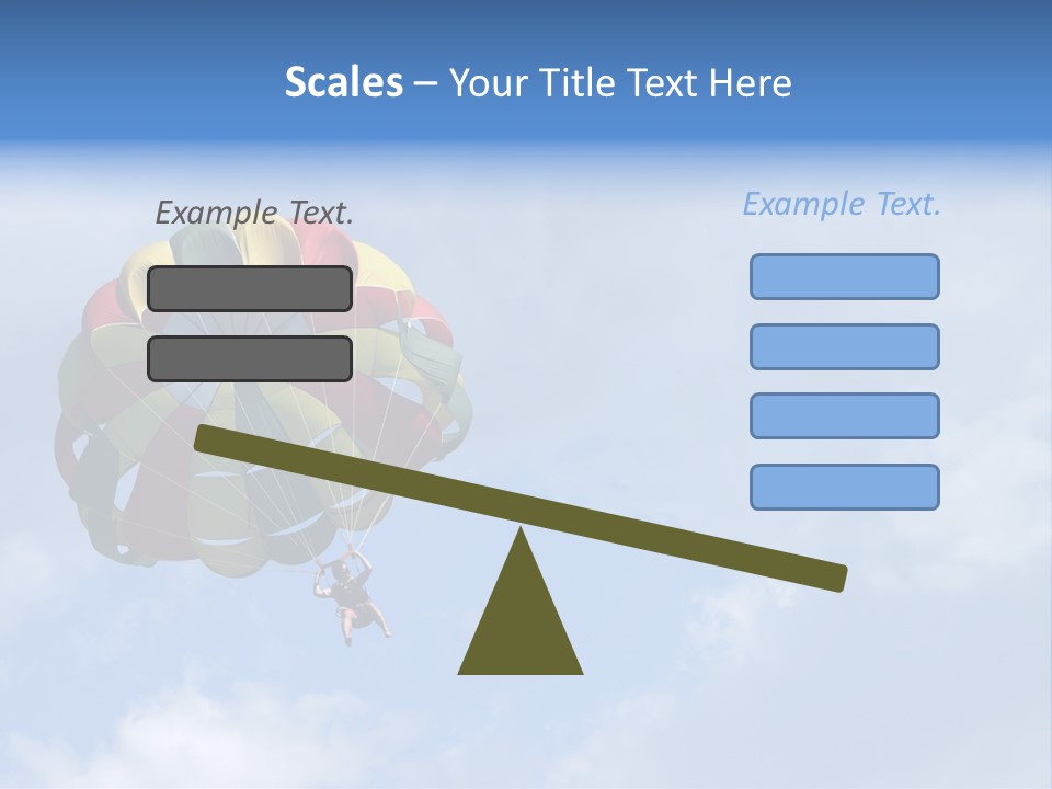 A Colorful Hot Air Balloon In The Sky PowerPoint Template