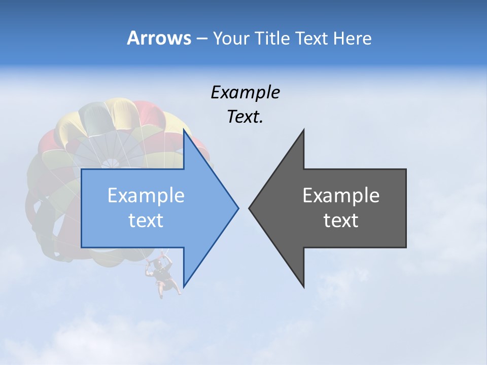 A Colorful Hot Air Balloon In The Sky PowerPoint Template