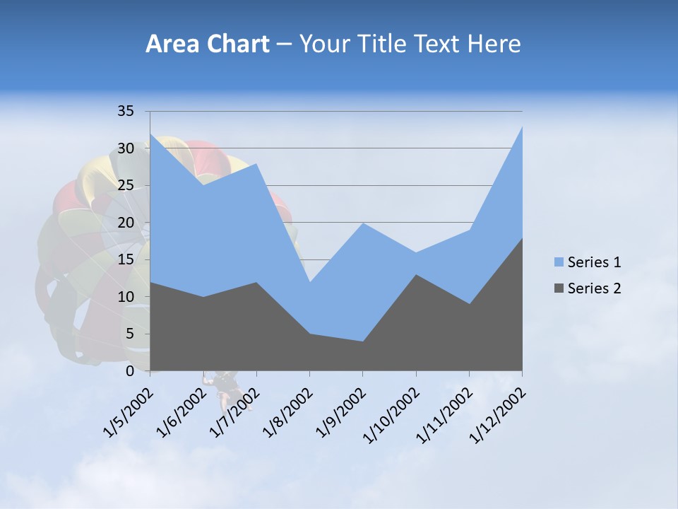 A Colorful Hot Air Balloon In The Sky PowerPoint Template