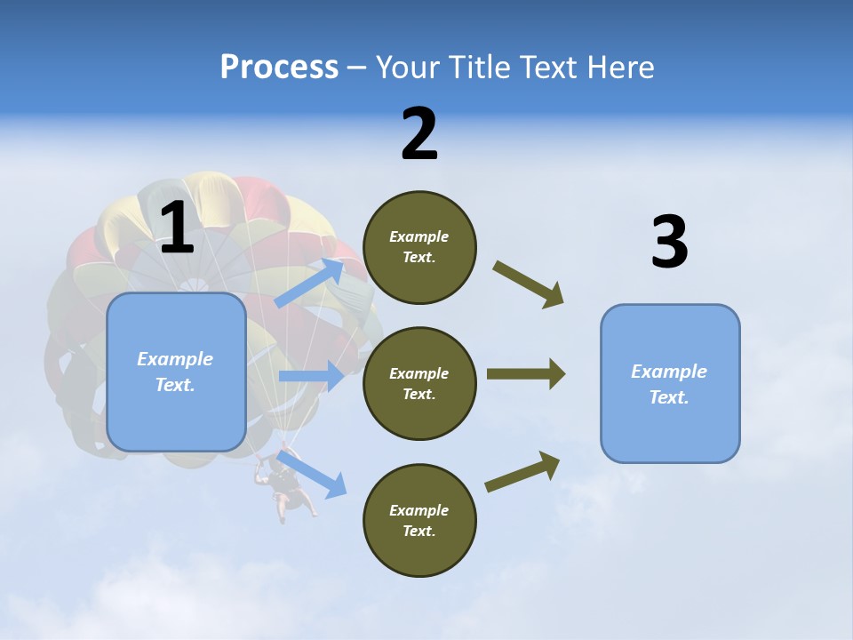 A Colorful Hot Air Balloon In The Sky PowerPoint Template