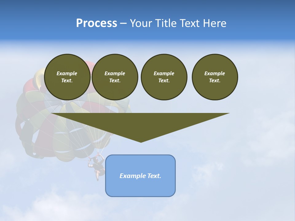 A Colorful Hot Air Balloon In The Sky PowerPoint Template