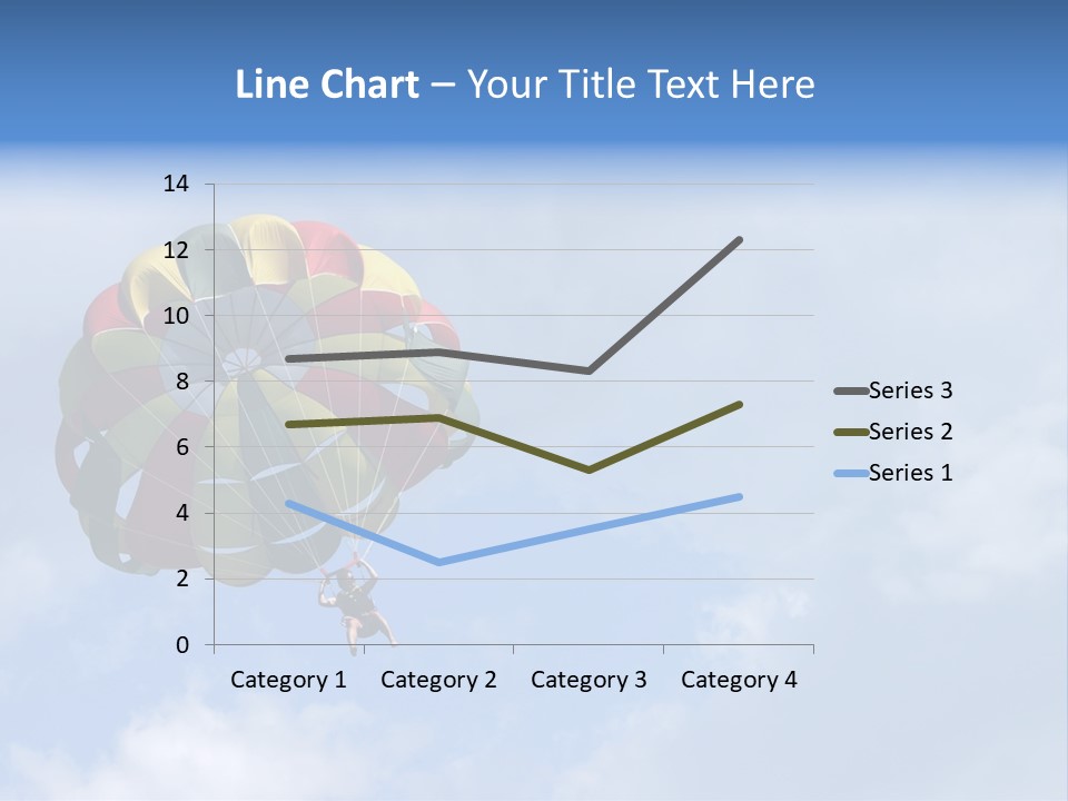 A Colorful Hot Air Balloon In The Sky PowerPoint Template