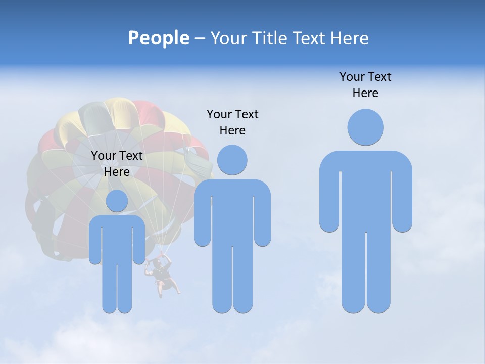 A Colorful Hot Air Balloon In The Sky PowerPoint Template