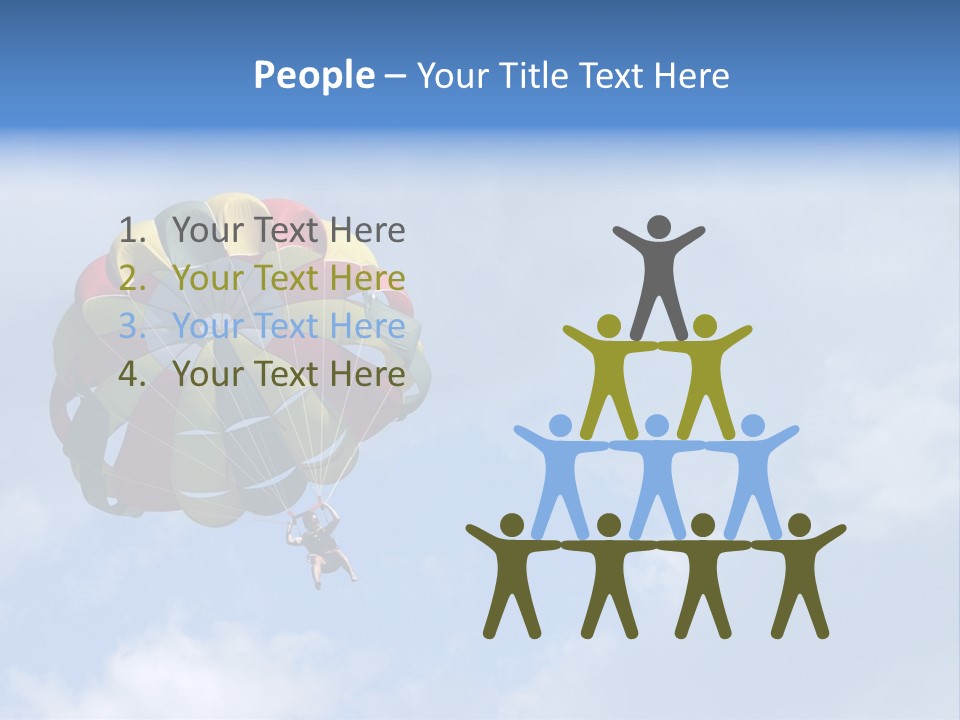 A Colorful Hot Air Balloon In The Sky PowerPoint Template