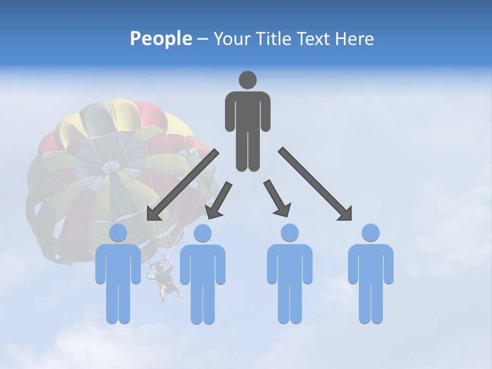 A Colorful Hot Air Balloon In The Sky PowerPoint Template