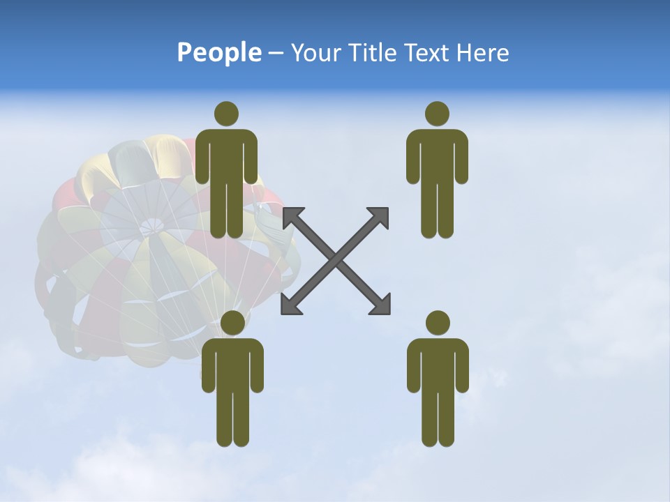 A Colorful Hot Air Balloon In The Sky PowerPoint Template