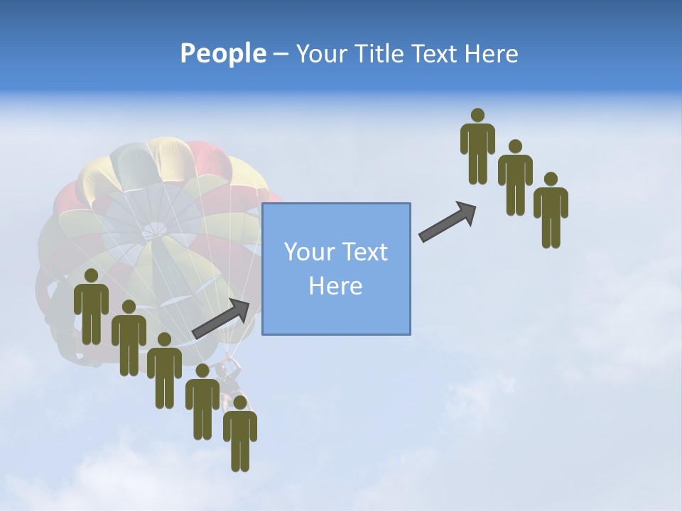 A Colorful Hot Air Balloon In The Sky PowerPoint Template