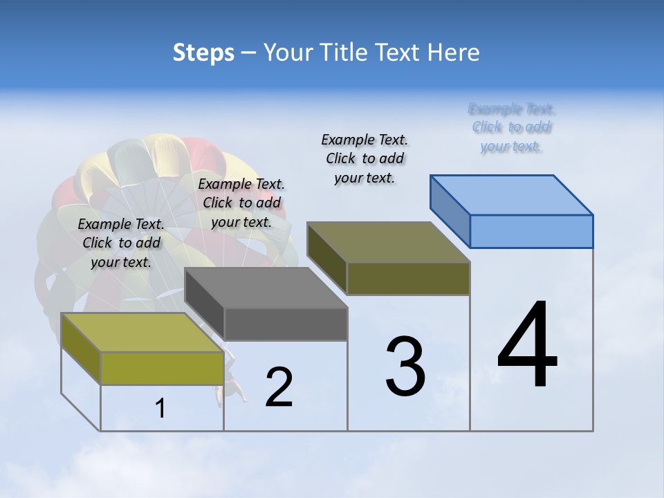 A Colorful Hot Air Balloon In The Sky PowerPoint Template