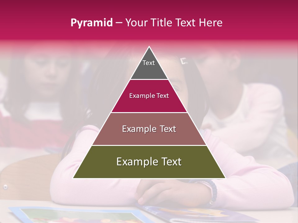 A Group Of Children Sitting At A Table In A Classroom PowerPoint Template