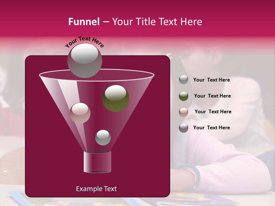 A Group Of Children Sitting At A Table In A Classroom PowerPoint Template