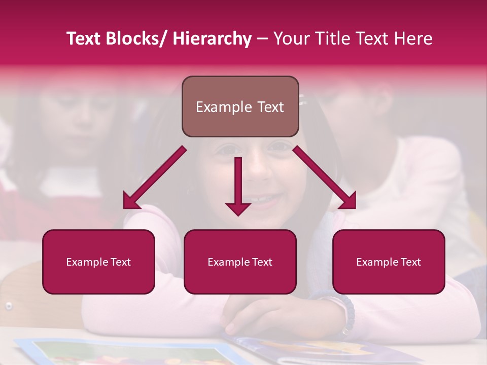 A Group Of Children Sitting At A Table In A Classroom PowerPoint Template