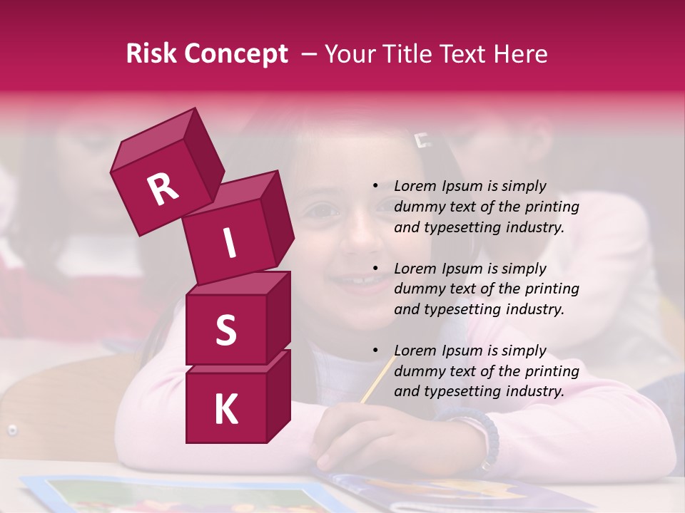 A Group Of Children Sitting At A Table In A Classroom PowerPoint Template