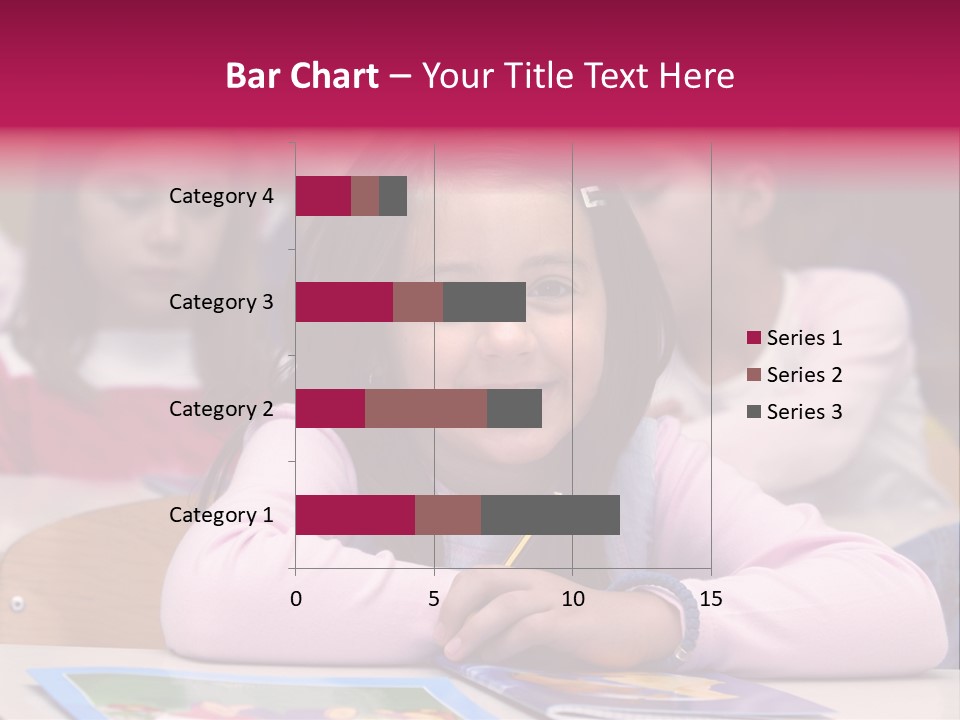 A Group Of Children Sitting At A Table In A Classroom PowerPoint Template