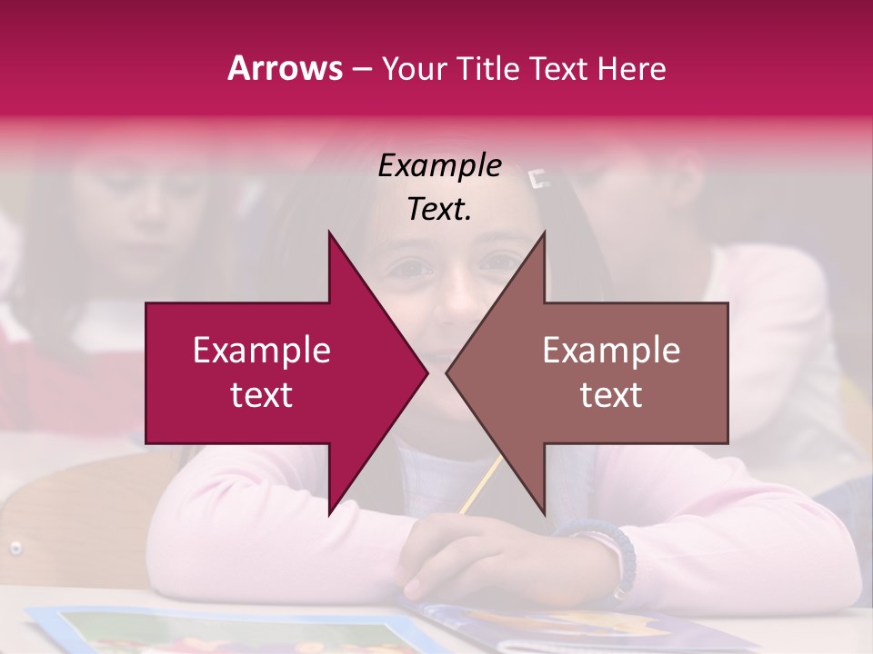 A Group Of Children Sitting At A Table In A Classroom PowerPoint Template