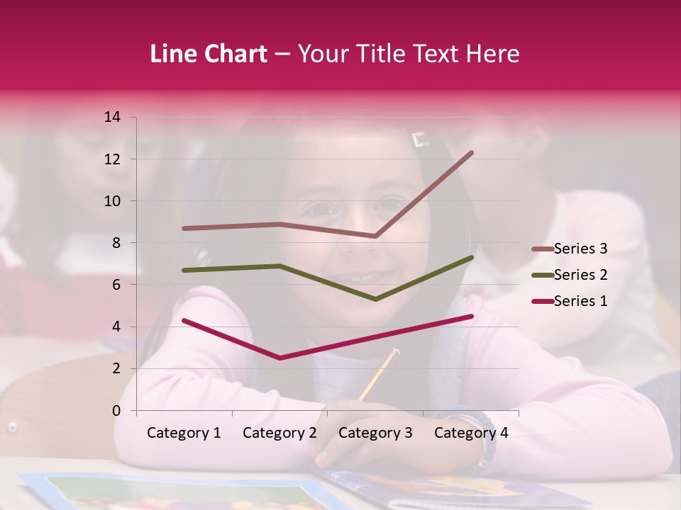 A Group Of Children Sitting At A Table In A Classroom PowerPoint Template