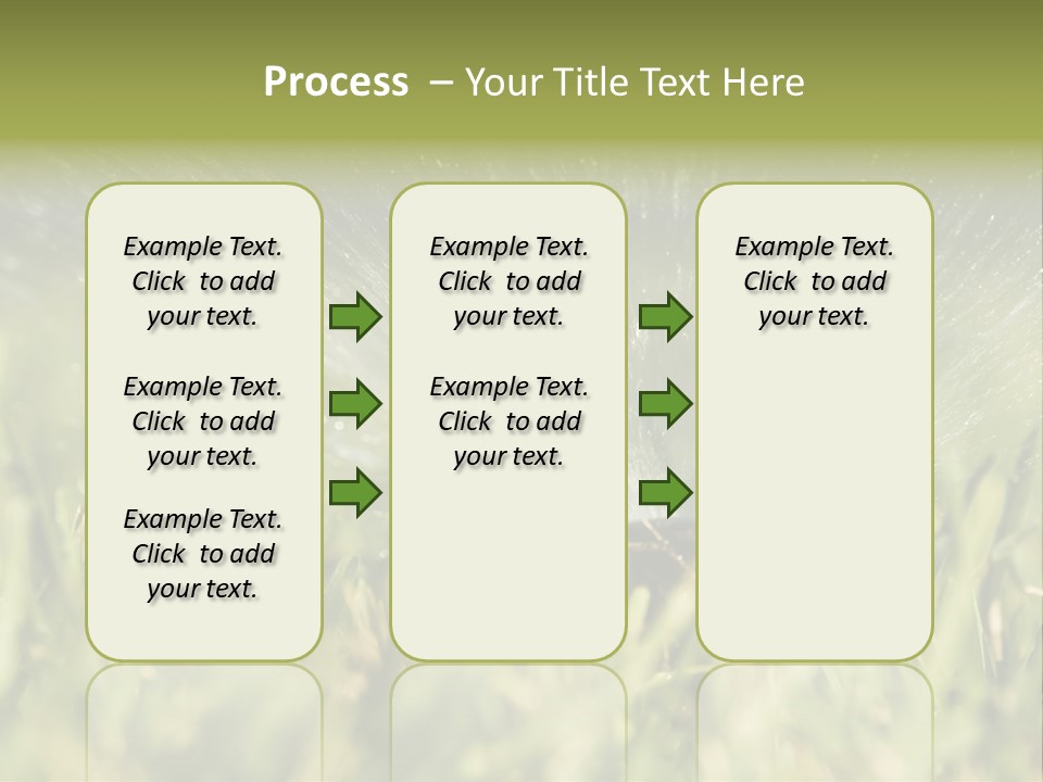 Water Splashing From A Sprinkler Hidden In The Grass. PowerPoint Template