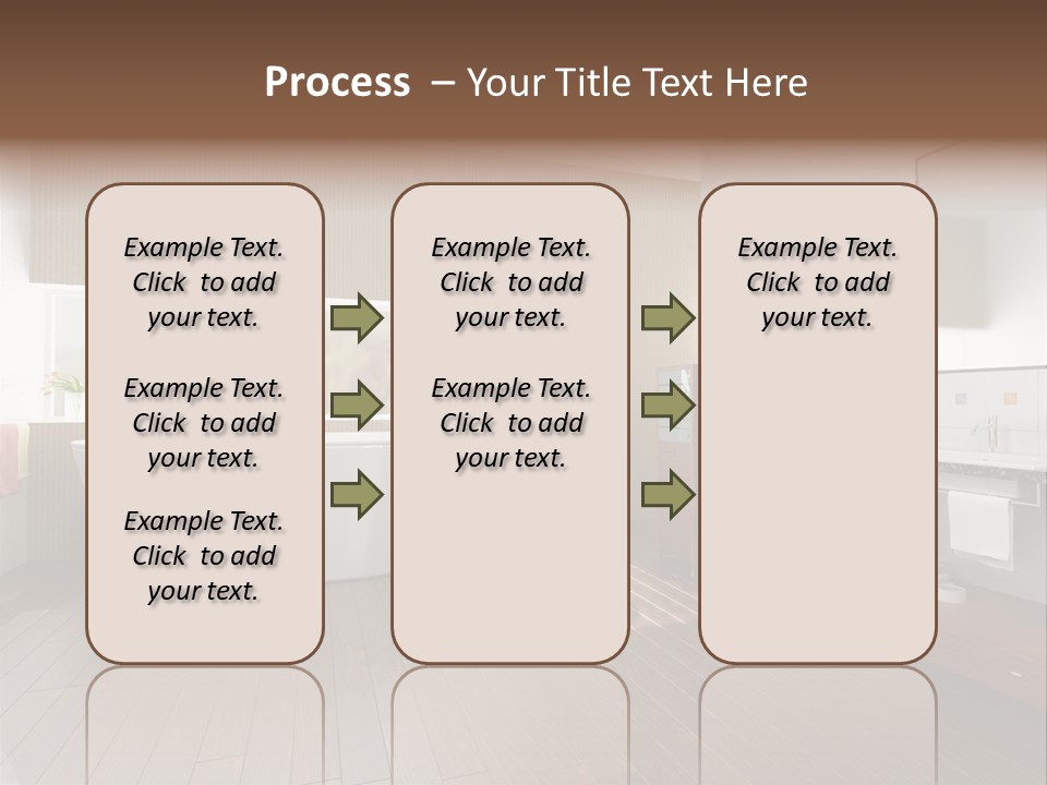 Modern Bathroom With A Tub (3D Rendering) PowerPoint Template
