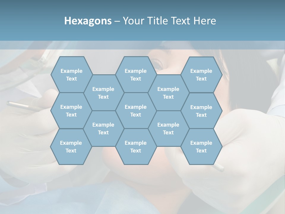 Image Of Young Lady With Dentist Over Her Checking Oral Cavity PowerPoint Template