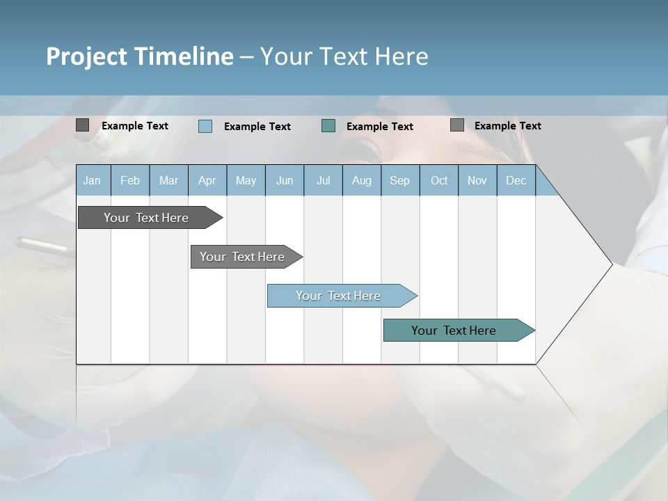 Image Of Young Lady With Dentist Over Her Checking Oral Cavity PowerPoint Template