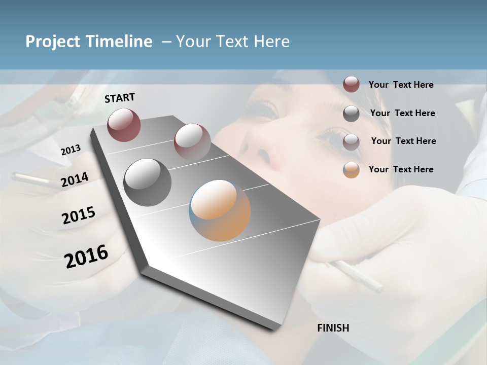 Image Of Young Lady With Dentist Over Her Checking Oral Cavity PowerPoint Template