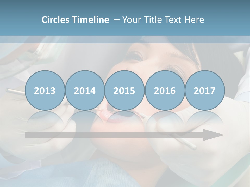 Image Of Young Lady With Dentist Over Her Checking Oral Cavity PowerPoint Template