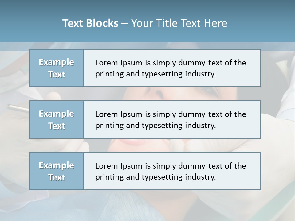 Image Of Young Lady With Dentist Over Her Checking Oral Cavity PowerPoint Template