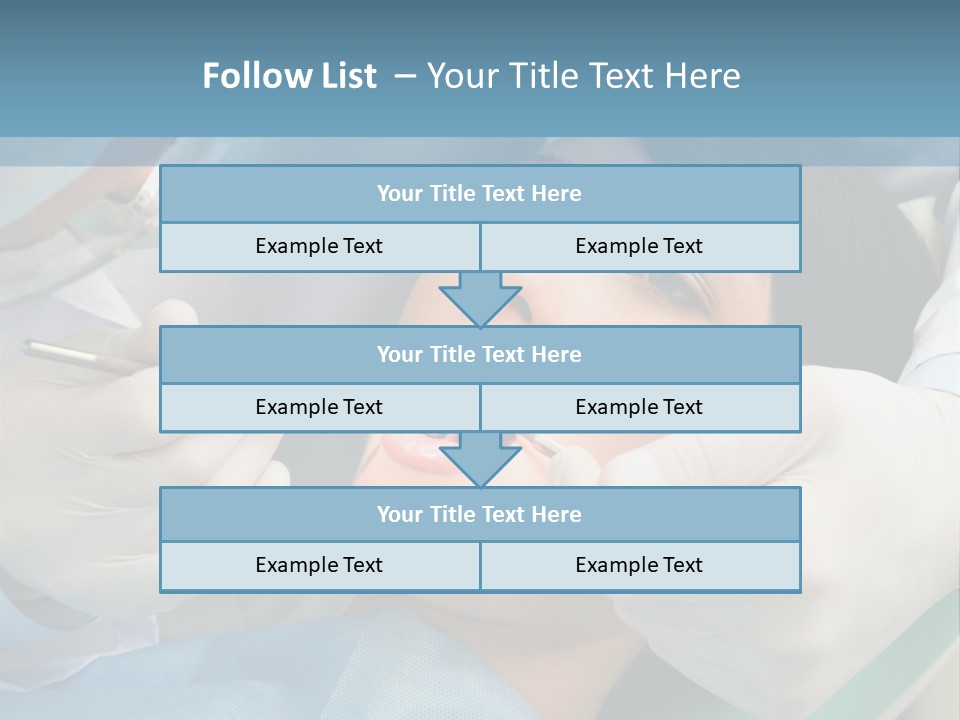 Image Of Young Lady With Dentist Over Her Checking Oral Cavity PowerPoint Template