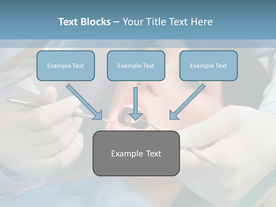 Image Of Young Lady With Dentist Over Her Checking Oral Cavity PowerPoint Template