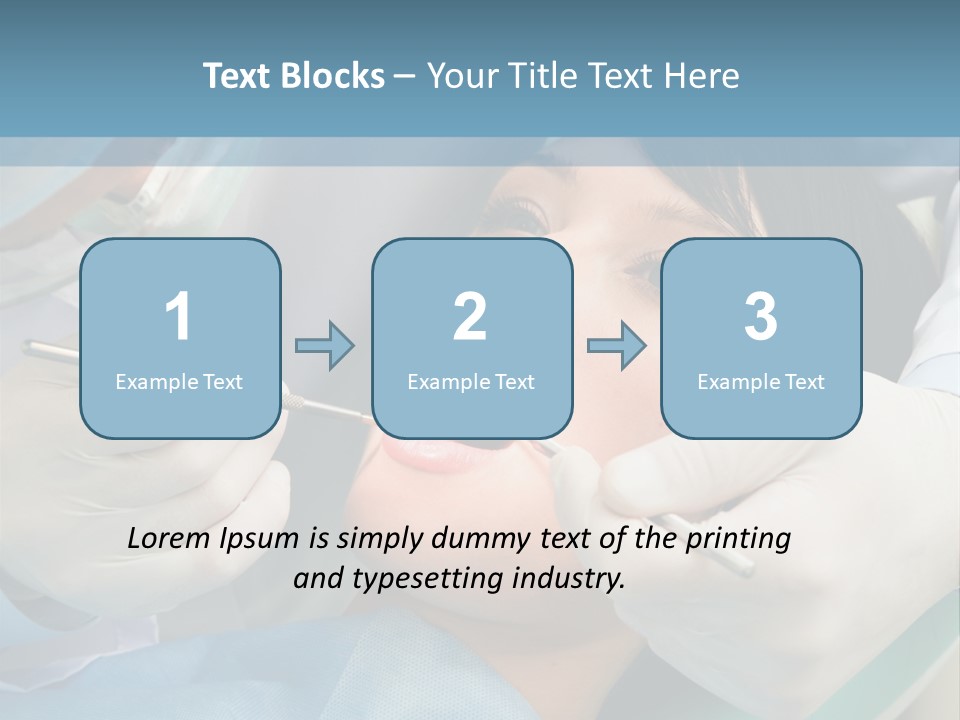 Image Of Young Lady With Dentist Over Her Checking Oral Cavity PowerPoint Template