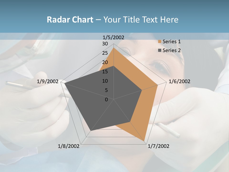 Image Of Young Lady With Dentist Over Her Checking Oral Cavity PowerPoint Template