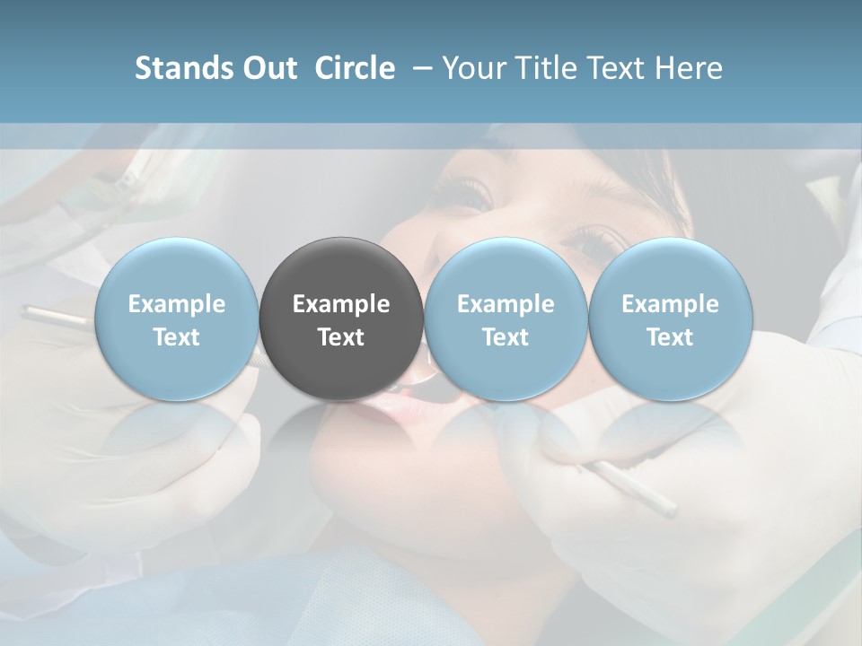 Image Of Young Lady With Dentist Over Her Checking Oral Cavity PowerPoint Template