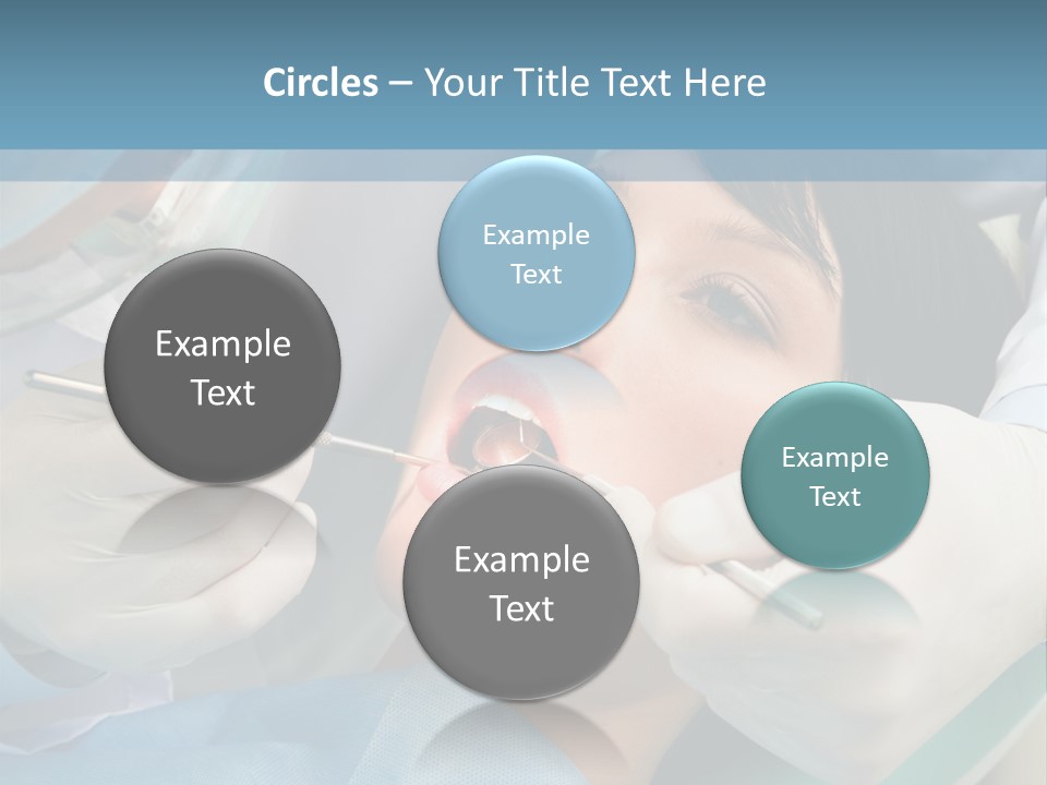 Image Of Young Lady With Dentist Over Her Checking Oral Cavity PowerPoint Template