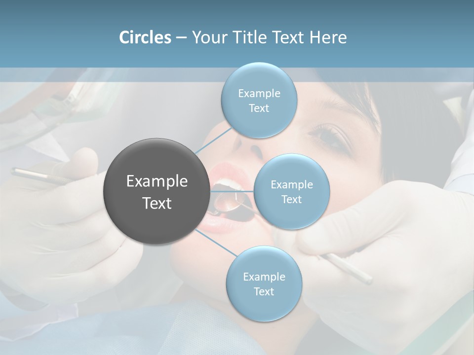Image Of Young Lady With Dentist Over Her Checking Oral Cavity PowerPoint Template