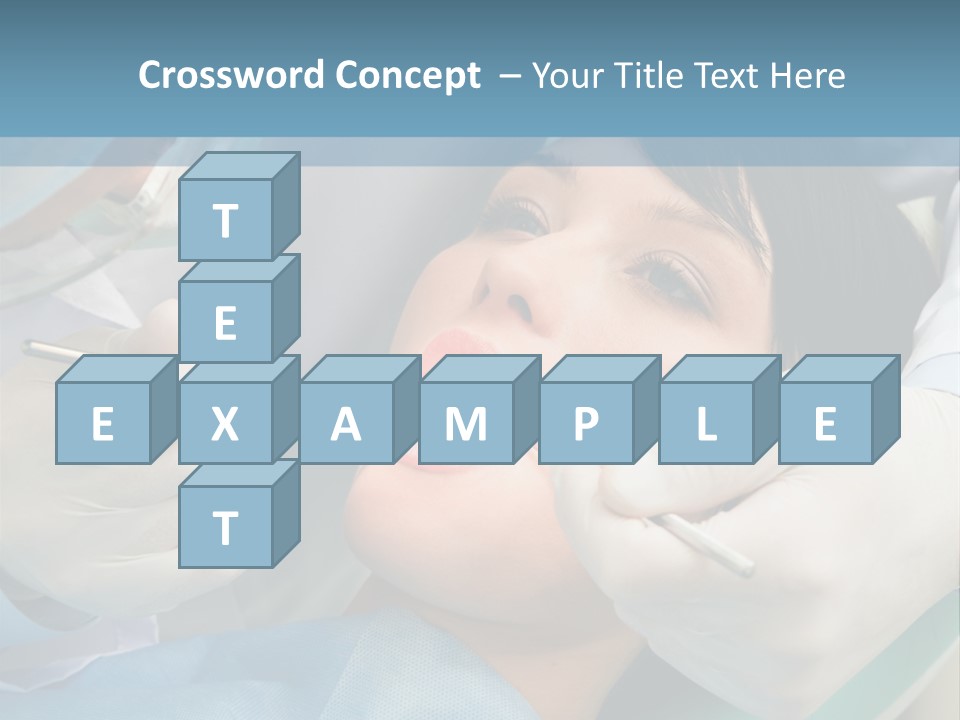 Image Of Young Lady With Dentist Over Her Checking Oral Cavity PowerPoint Template