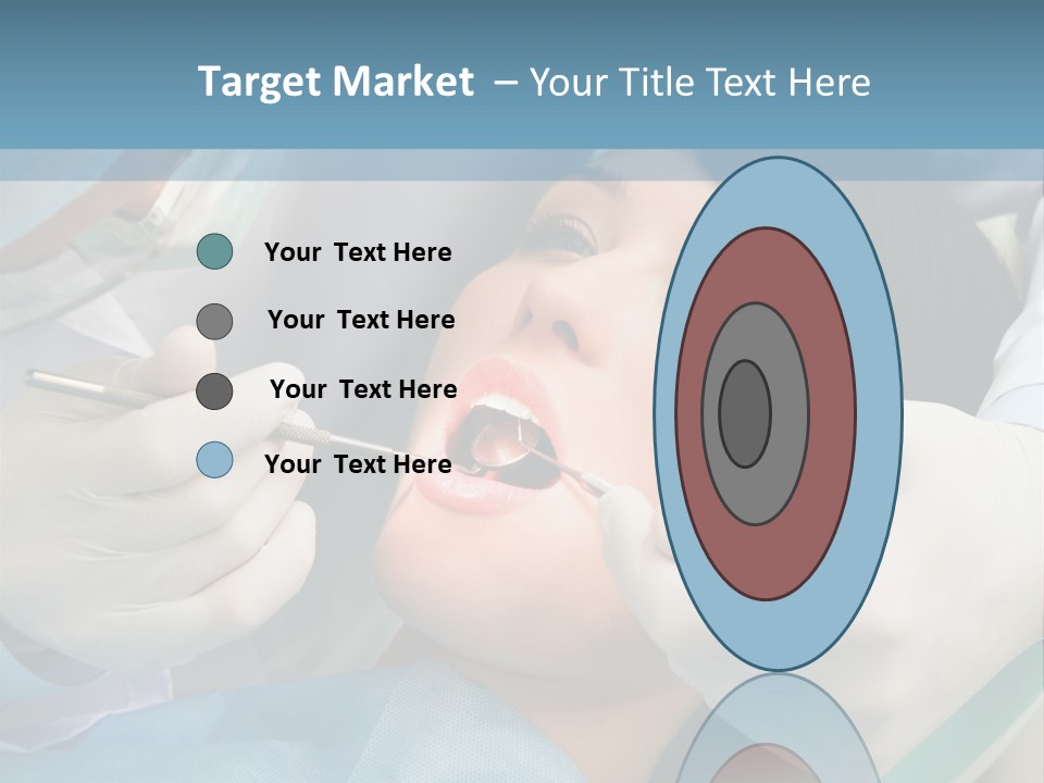 Image Of Young Lady With Dentist Over Her Checking Oral Cavity PowerPoint Template