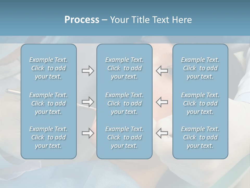 Image Of Young Lady With Dentist Over Her Checking Oral Cavity PowerPoint Template