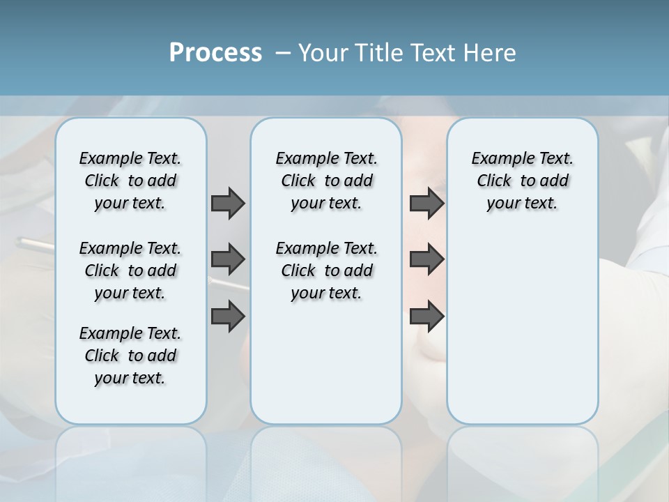 Image Of Young Lady With Dentist Over Her Checking Oral Cavity PowerPoint Template