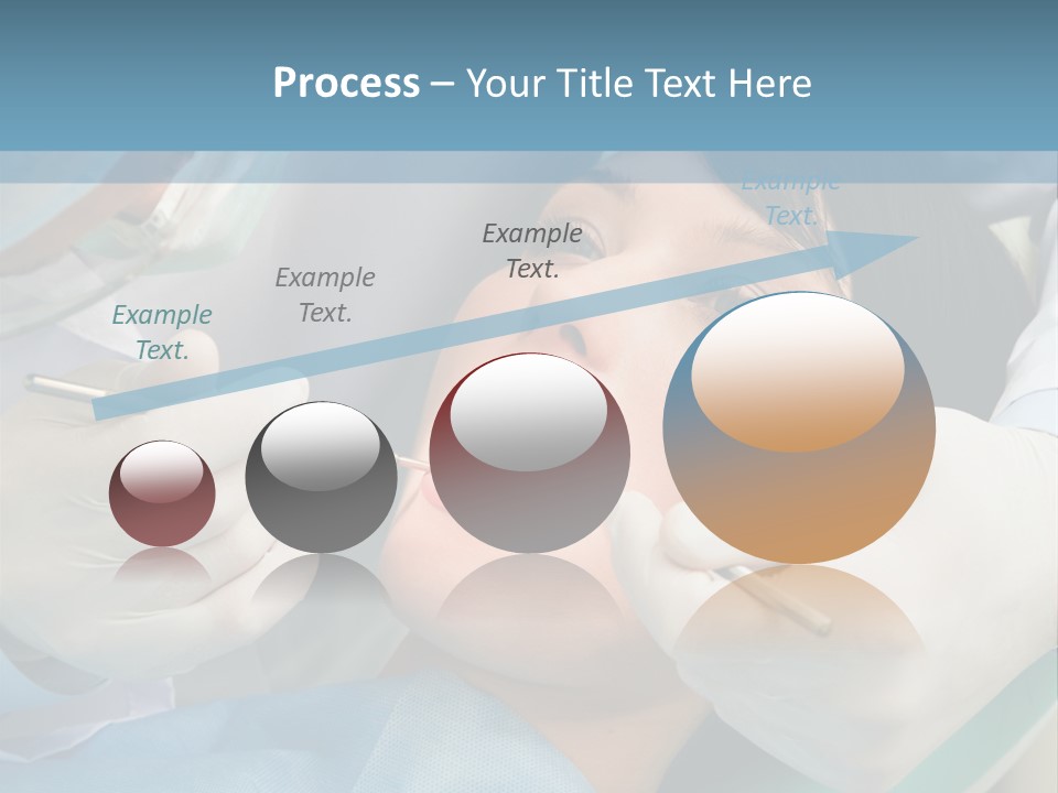 Image Of Young Lady With Dentist Over Her Checking Oral Cavity PowerPoint Template