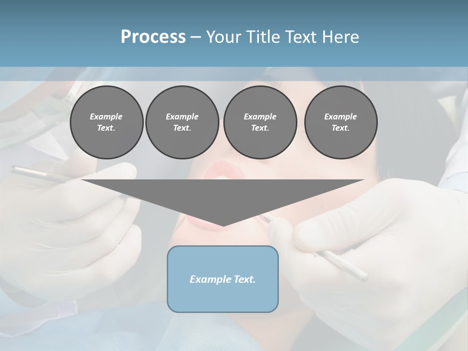 Image Of Young Lady With Dentist Over Her Checking Oral Cavity PowerPoint Template