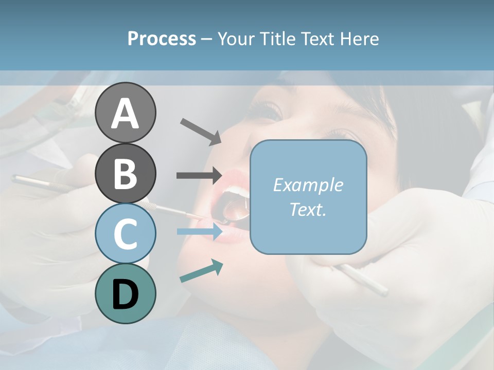 Image Of Young Lady With Dentist Over Her Checking Oral Cavity PowerPoint Template