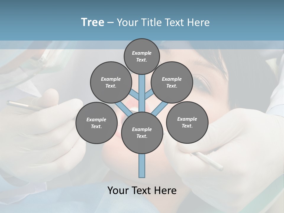 Image Of Young Lady With Dentist Over Her Checking Oral Cavity PowerPoint Template