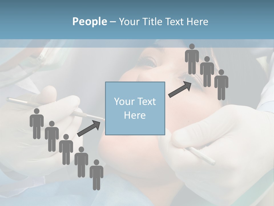 Image Of Young Lady With Dentist Over Her Checking Oral Cavity PowerPoint Template