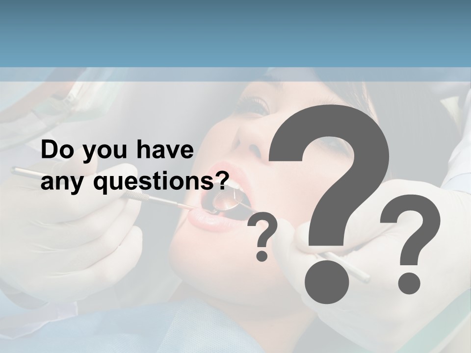 Image Of Young Lady With Dentist Over Her Checking Oral Cavity PowerPoint Template