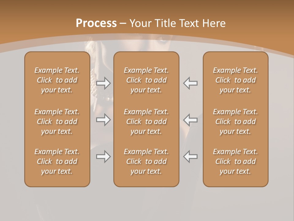 Lady And Cigar PowerPoint Template